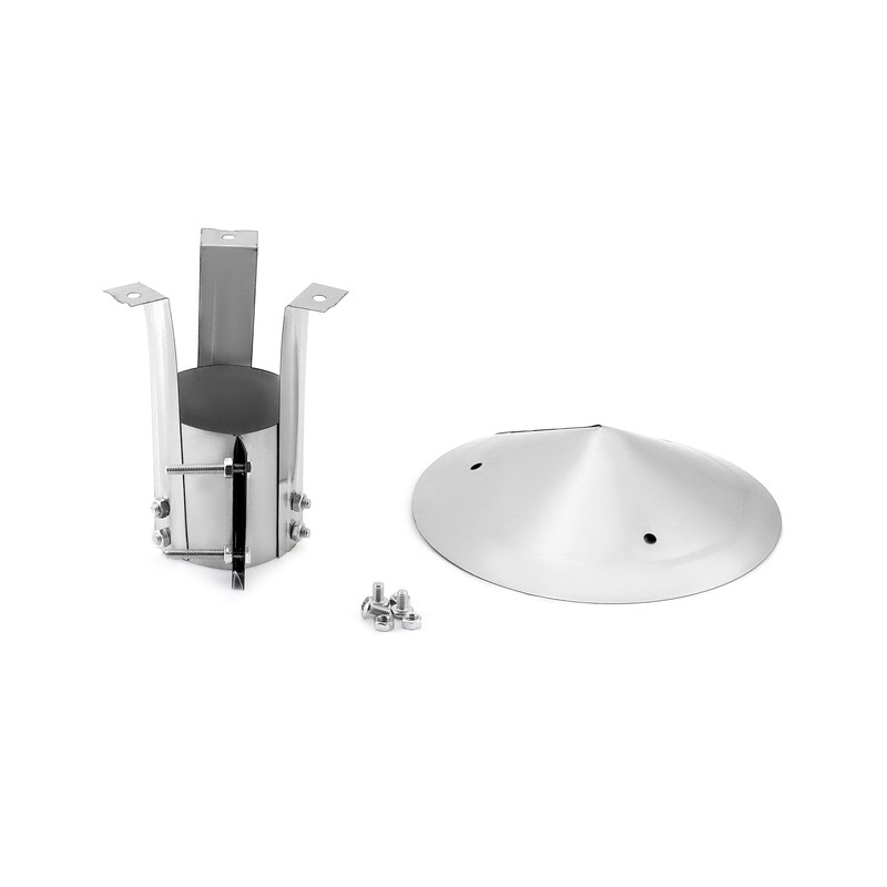 QWORK® 304 Edelstahl schornsteinabdeckung, 80mm, Regenhaube für den Schornstein