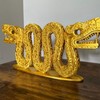 Handmade Aztec Double-headed Serpent Sculpture