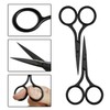 3 Pieces Black Pointed Scissors, Stainless Steel Scissors, Beauty Tools,