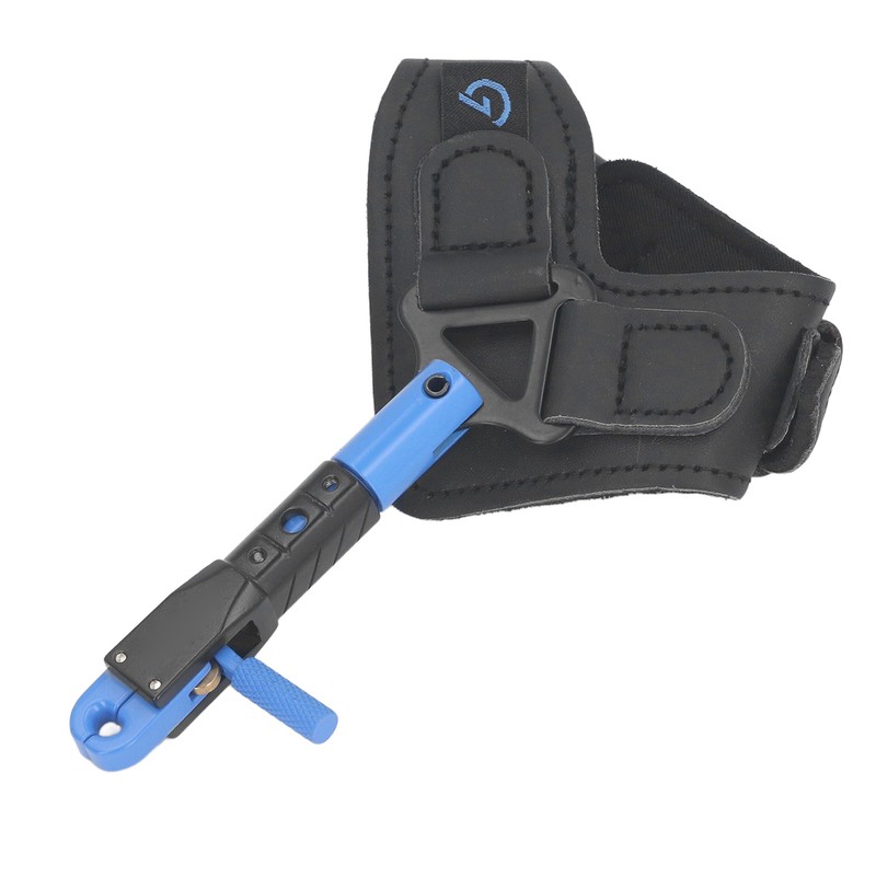 Adjustable Archery Compound Bow Release Aid with Comfortable Wrist Strap