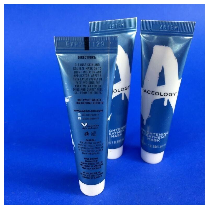 Aceology Brightening Treatment Mask 0.50 oz (Lot of 3)