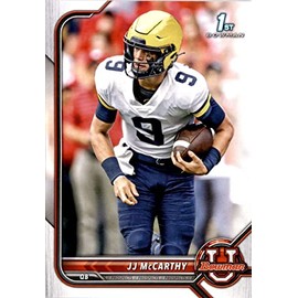 2022 Bowman University #39 JJ MCCARTHY Paper Wolverines Football Trading Card