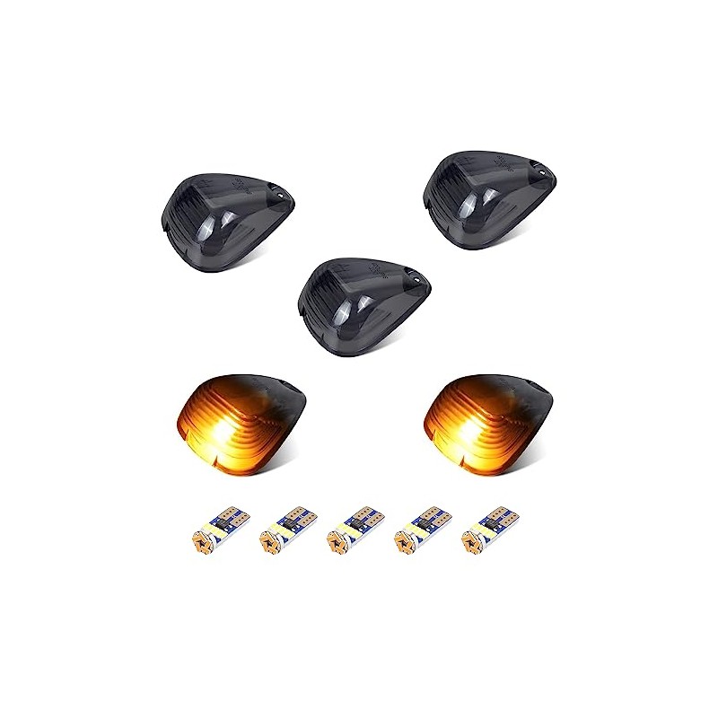 LIUJJYH LED Cab Lights Smoked Lens Roof Top Clearance Marker