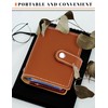 GAUENEEN Leather Business Card Holder, 26 Card Slots, RFID Blocking