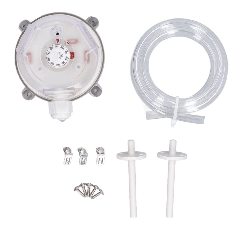 Pressure Differential Switch 50‑500pa Waterproof Heating Ventilation Furnace Vent Air
