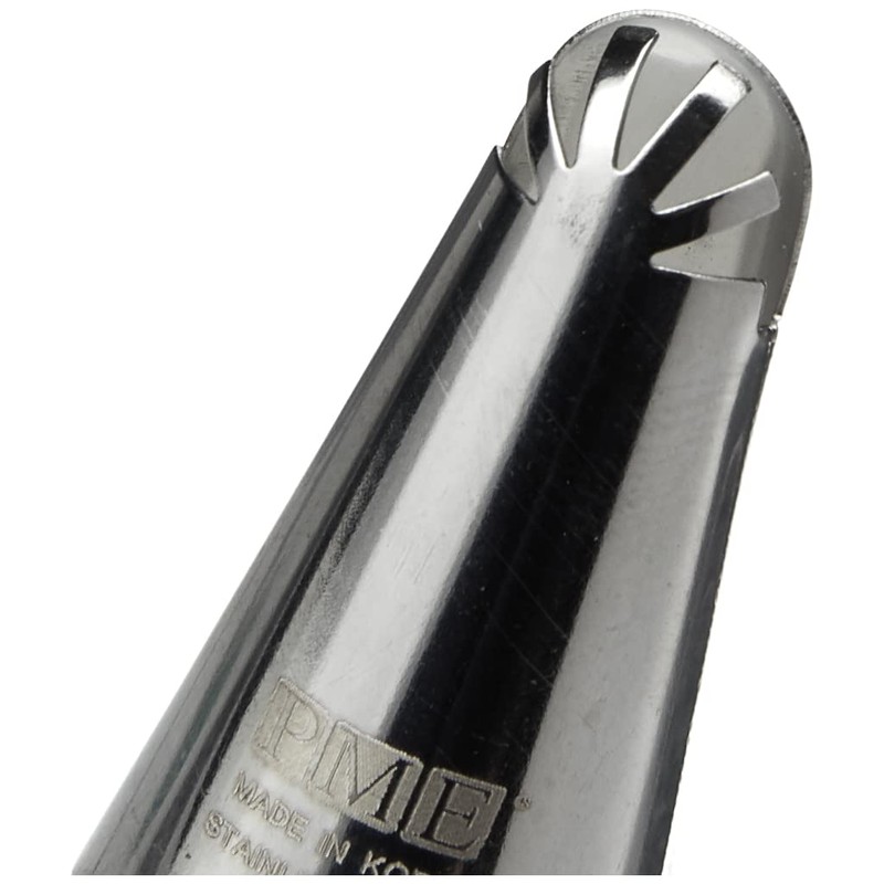 PME Seamless Stainless Steel Multiple Frill Design Frill Tube,Silver,1.72 x