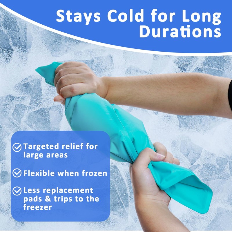 Large Nylon Gel Ice Pack - Reusable Soft Cold Therapy