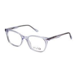 Calabria Vivid Designer Reading Eye Glasses 912 Glossy Crystal Clear-Transparent 51 mm