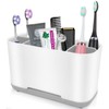 Toothbrush Holder with Anti-Slip,Plastic Detachable for Easy Cleaning Multi-Functional Storage,Large