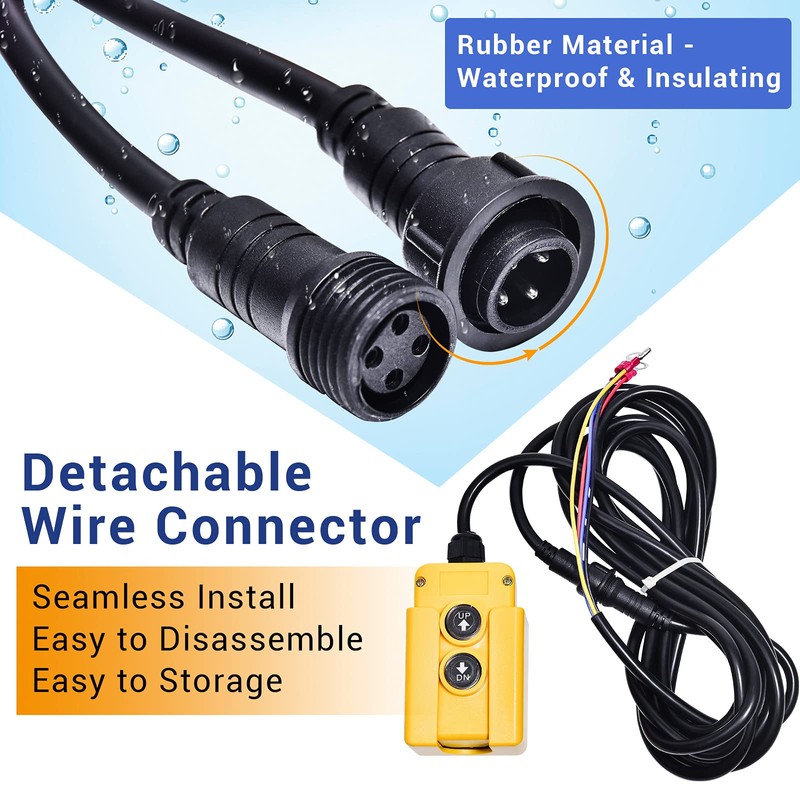 USLICCX 3 Wires Single Acting Remote Controller Switch Hydraulic Pump
