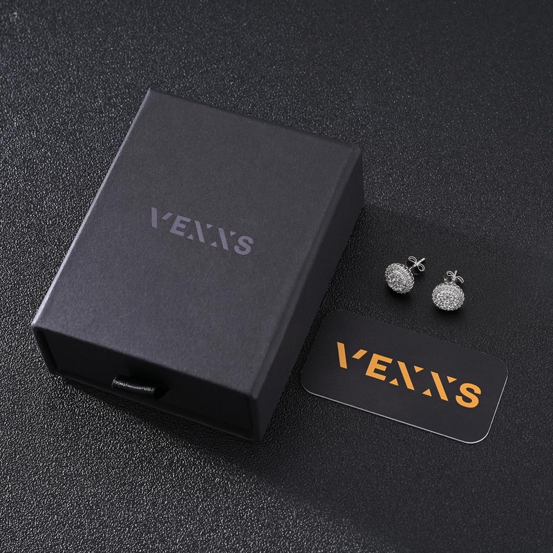 VEXXS 925 Sterling Silver Stud Earrings6
