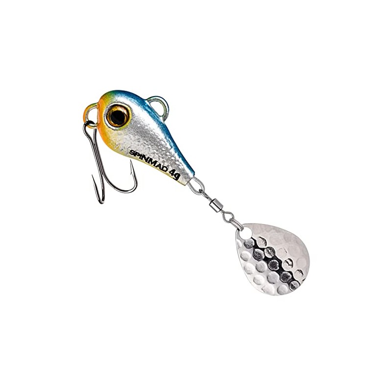 SpinMad 4 g lead head spinner, jig spinner, colour: favourite