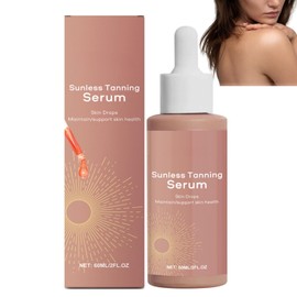 Sunless Tanning Drops for Body & Face - Self Tanner Drops to Naturally Boost Melanin, Enhance Natural Skin Tone & Achieve a Radiant Glow (1 Pack)