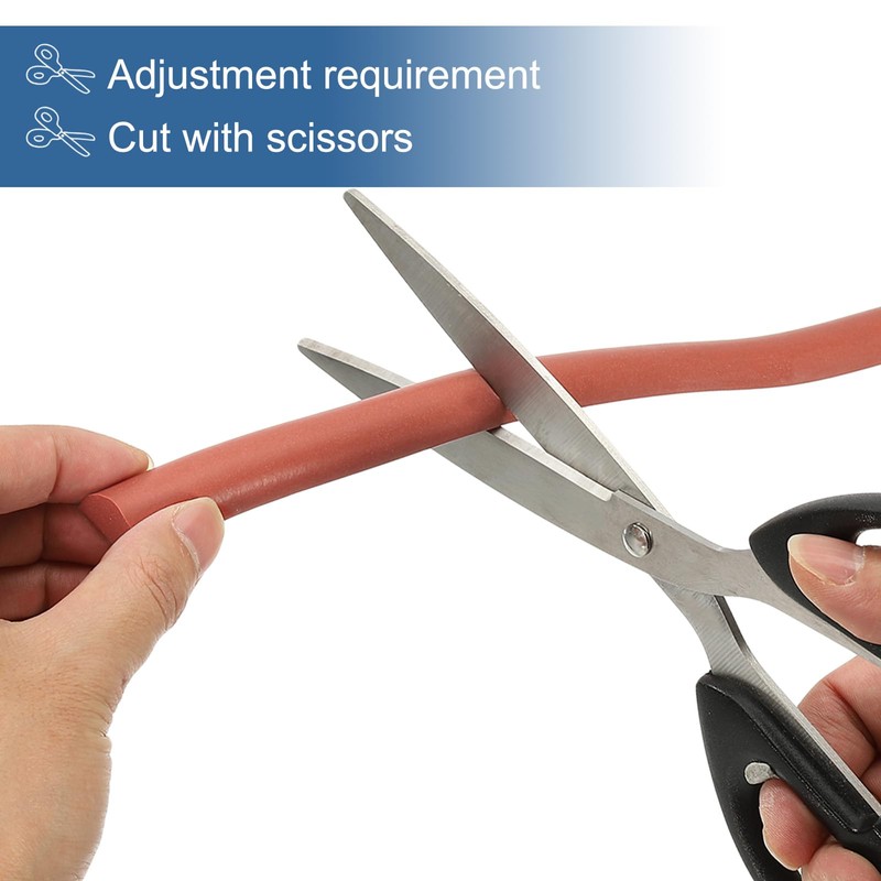 PATIKIL Silicone Foam Seal Strip, 10mmx15mmx1m D-Shape Seal Strip Backer