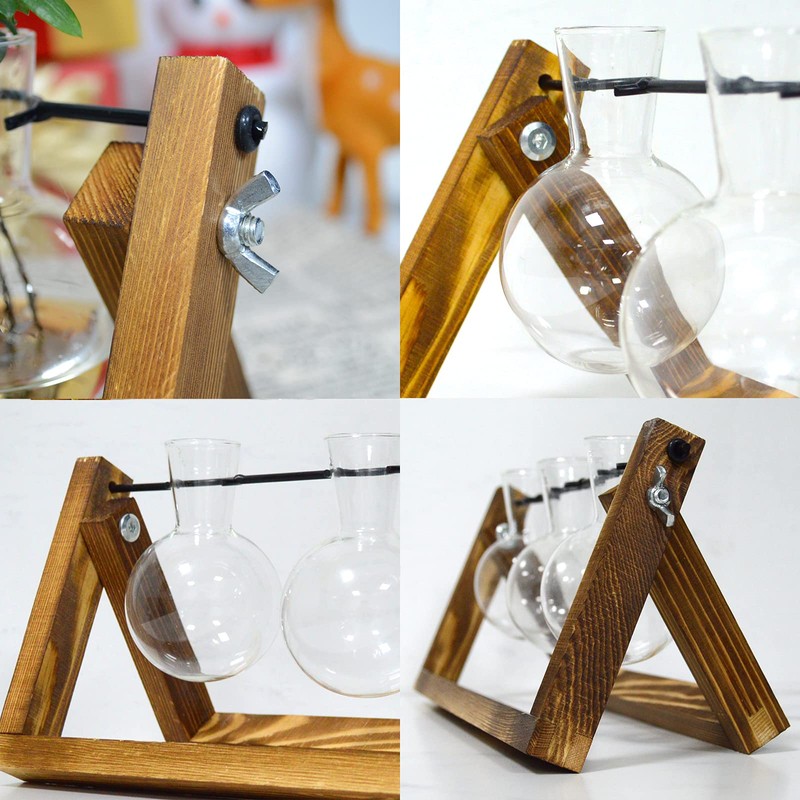 TECHSHARE Propagation Station for Plants, Terrarium for Hydroponic Plants, Plant
