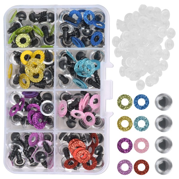 HQdeal Doll Safety Eyes, Pack of 80 Plush Toy Safety