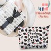 JXGZSO Funny Cat Meme Gift Black Cat Makeup Bag With