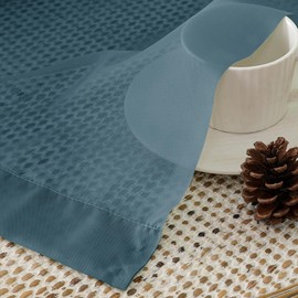 Aiyufeng - Cortinas translúcidas en 2 paneles, filtrado de luz, ventilación, bolsillos de barra, para la cocina, dormitorio, sala, cada una de 102 cm de ancho por 160 cm de largo, color azul añil