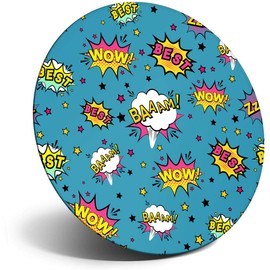 Destination Vinyl ltd Magnet for Refrigerator, Fridge - Comic Book Words Boys for Office, Cabinet and Whiteboard, Magnetic Stickers, 2831