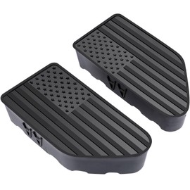 Bed Rail Stake Pocket Covers for GMC Chevy Silverado Sierra 1500 2019-2024 2025, GMC Sierra 2500 3500HD 2020-2024 2025, Truck Caps Rear Holes Plugs Covers Black