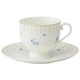 Skater CBCS24-A Cup & Saucer, Coffee Cup, Cup Saucer, 8.1 fl oz (240 ml), Dishwasher Safe, Narumi Bone China, Narumi, Made in Japan
