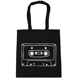 Hippowarehouse Mixtape illustration Tote Shopping Gym Beach Bag 42cm x38cm, 10 litres