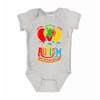 shop4ever® Autism Awareness with Balloons Baby Bodysuit Cotton Romper 18 Months H. Grey