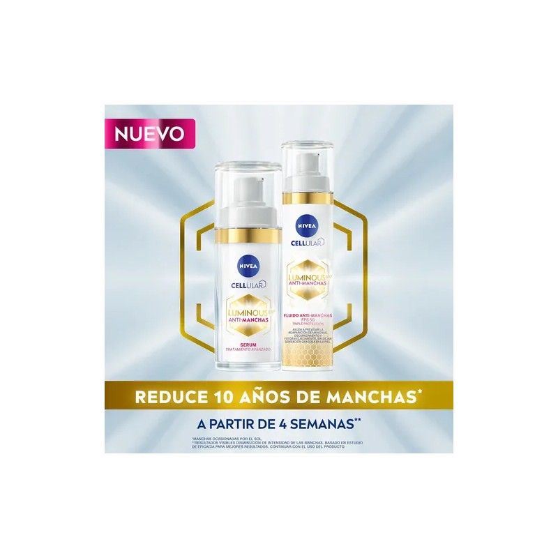 Set De Nivea Fps 50 Serum Antimanchas Luminous