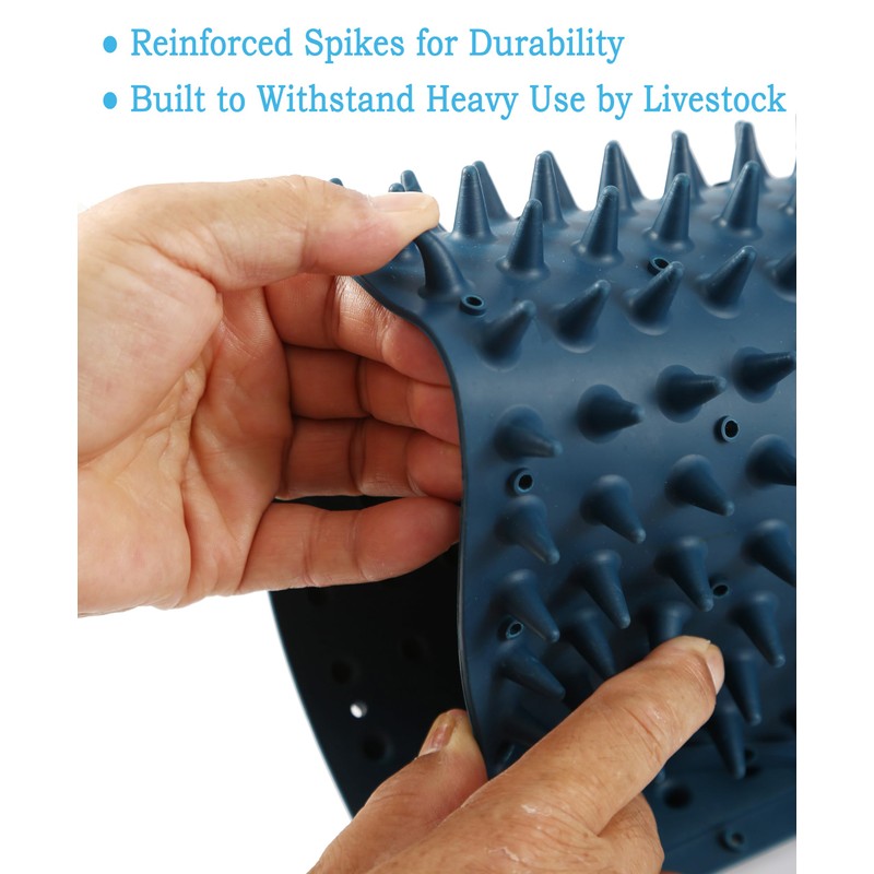 Horse Scratching Post Pad 2-Pack, Dog Scratch Pad, Cow Scratching
