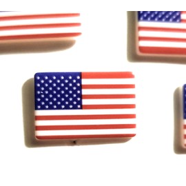 American Flag Buttons by Dress it Up Buttons and Embellishments - 6 Pieces, small