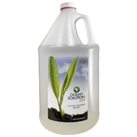 Ocean Solution Organic Liquid Fertilizer - Plant Nutrient Concentrate - Ideal for Livestock & Hydroponic - Easy Application, No Stains or Clogging - Restores Mineral in Soils - 1 Gallon