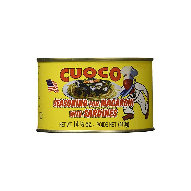 Cuoco Seasoning for Macoroni, Pasta con Sarde, 14.5 ounce (Pack