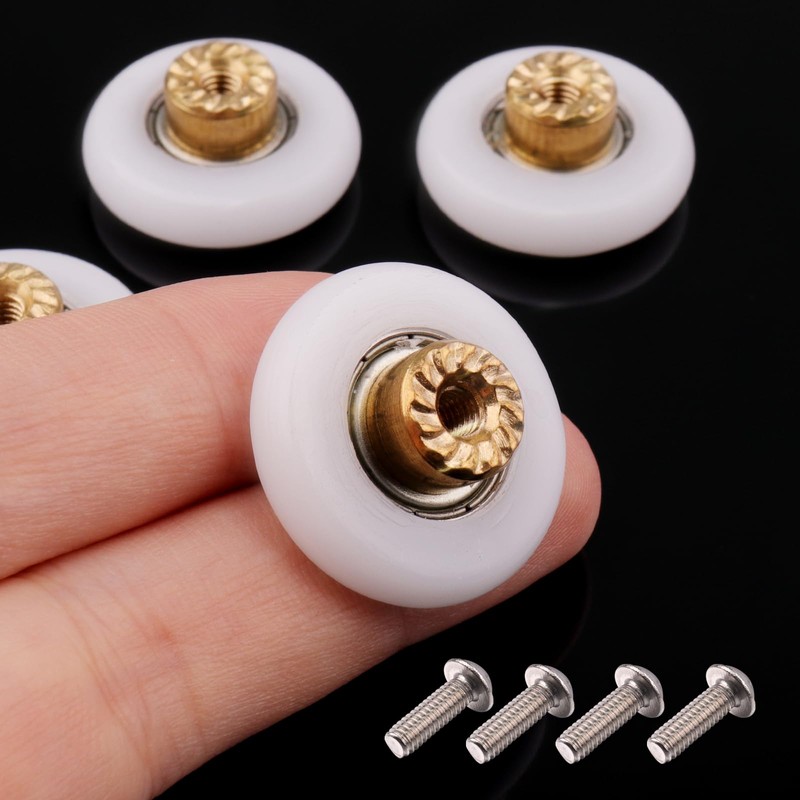 Atoplee 10 pcs Shower Door Rollers Runners Wheels - Replacement