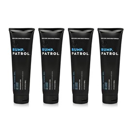 Bump Patrol Cool Shave Gel for Sensitive Skin, 4 Ounce (Pack of 4)