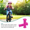 HARFINGTON 1 Pairs Bike Handlebar Grips 4.13" Non-Slip Strip Rubber