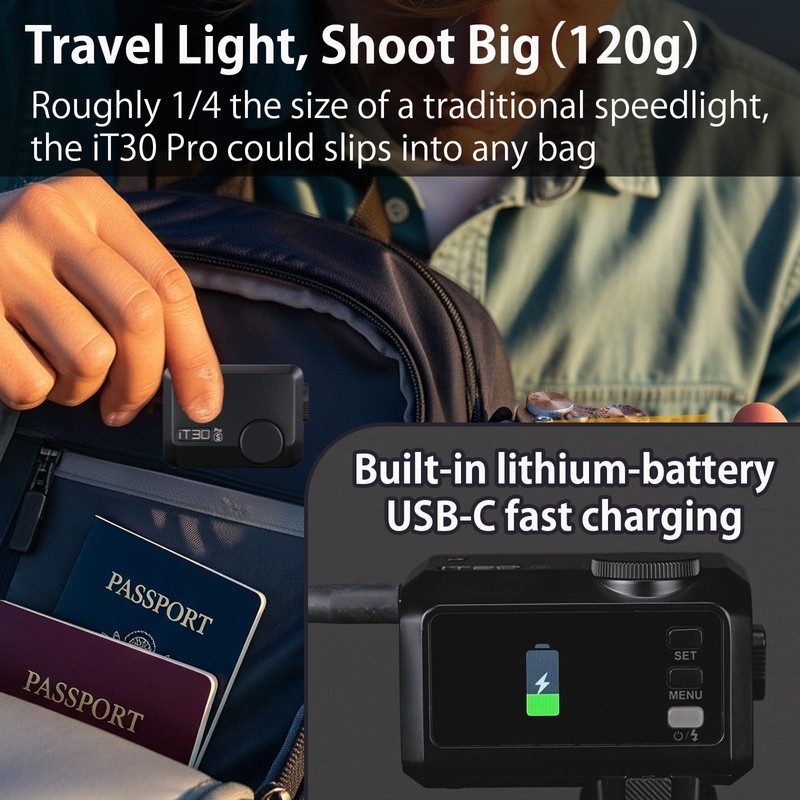 GODOX IT30PRO O Camera Flash, IT30 PRO O Mini Flashes,