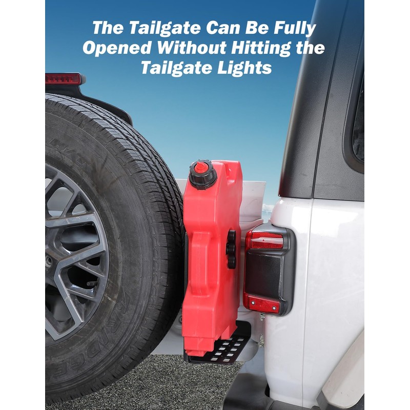 JOYTUTUS Gas Can Mount Bracket Step Foot Pedal Compatible with