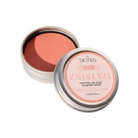 Biotiks Rubor en Polvo Compacto, para Piel Grasa y Sensible, con Avena y Betabel, FPS15 (zanahoria)