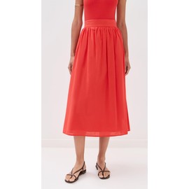 LE BOP Women's Esme Skirt, Poppy Red, S