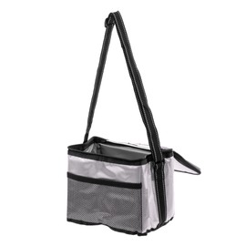 Takeda Corporation TSB-SC5L Soft Cooler Bag, Outdoor, Leisure, Cold Insulation, Silver, Black, 8.7 x 5.9 x 7.1 inches (22 x 15 x 18 cm)