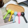 4.3" Mini Disposable Sporks 100ct, Plastic Spork 2-in-1 Utensils, 4