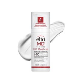 EltaMD UV Restore Face Sunscreen, SPF 40, Mineral Sunscreen for Sun Damaged Skin Repair, Anti-Aging Zinc Oxide Moisturizer Formula for Face, 1.7 oz