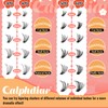 calphdiar Cluster Lashes 30D+40D+50D+60D Individual Eyelashes 480PCS Wispy Lashes Individual