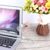 Diyeeni Mini Ventilador Flexible USB, Pantalla de Mensaje programable LED