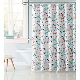 My World SC2328AQ-6200 - Cortina de Ducha, Multicolor/fantasía (Animal Alphabet), 72 Inch x 72 Inch, 1
