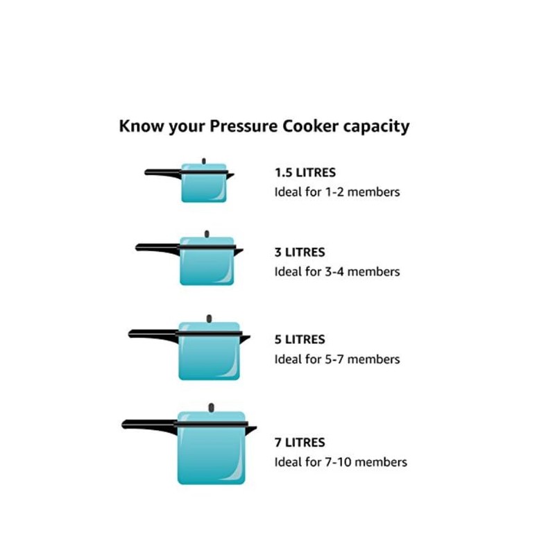 Hawkins Stainless Steel 5.0 Litre Pressure Cooker