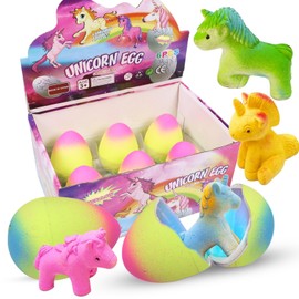 Pack of 6 Unicorn Surprise Eggs, Hatching Unicorns, Magic Unicorn Egg Water Hatching, Surprise Egg Unicorn Gifts for Girls, Hatching Egg Unicorn Toy, Growth Toy Children