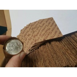 N.F. String & Son 400 Pack Half Dollar, Pop-Open / Flat Paper Coin Wrappers. Tubes for Halves