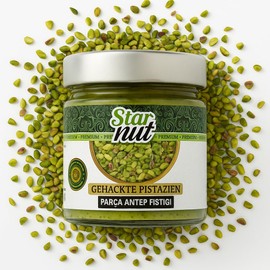 75g Chopped Antep Pistachios in Resealable Jar - From Gaziantep Turkey - Aromatic, Natural, Premium Quality - No Additives