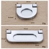 2 Pack Flush Pull Handle, Hidden Recessed Door Handle for